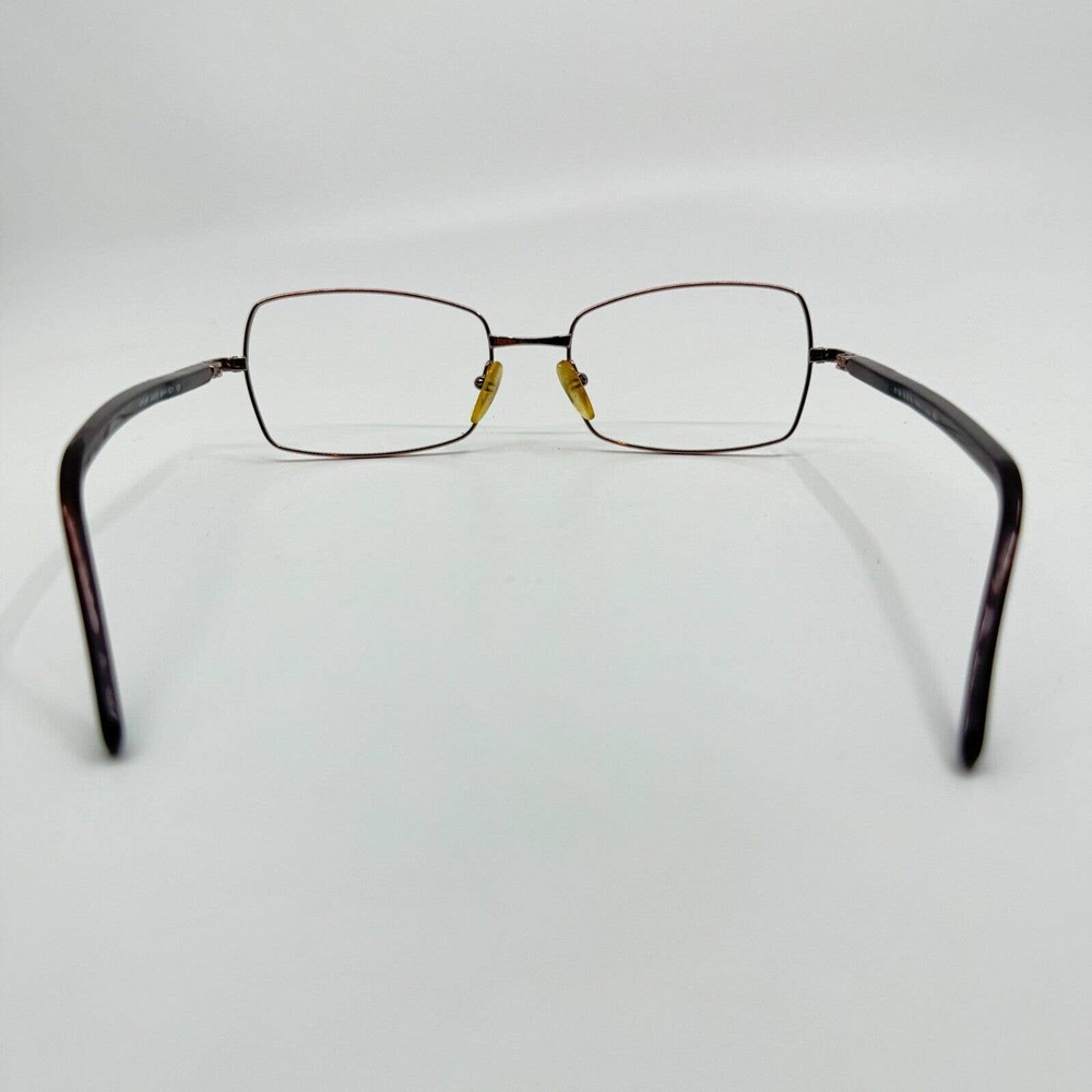 PRADA VPR 58F 8AH-1O1‎ 135 Eyeglasses Frames rose Gold Metal Rectangular H9327 - Picture 3 of 7